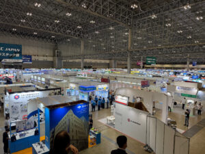 幕張メッセの展示会場の風景