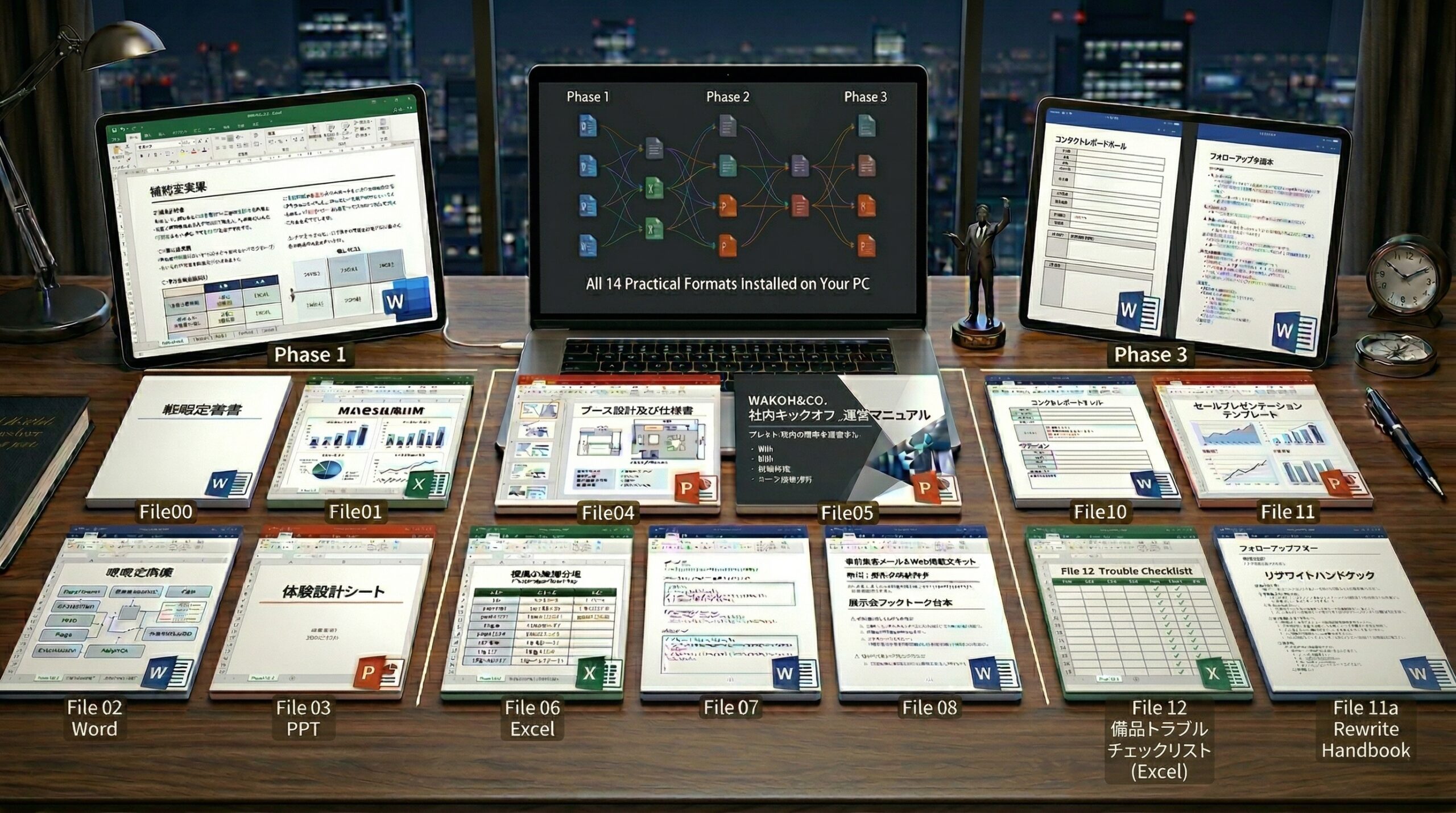 展示会ROI最大化プログラム - 14の実務フォーマット